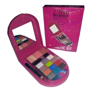 ESTOJO DE MAQUIAGEM OVAL MISS FRANCE (ROSA)