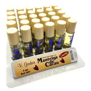 PROTETOR LABIAL COM MANTEIGA DE CACAU LIQUIDA V.GARBIN - BOX COM 30 UNIDADES