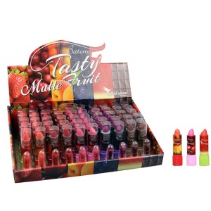 BATOM TASTY MATTE FRUIT - BELLA FEMME - BOX COM 50 UNIDADES